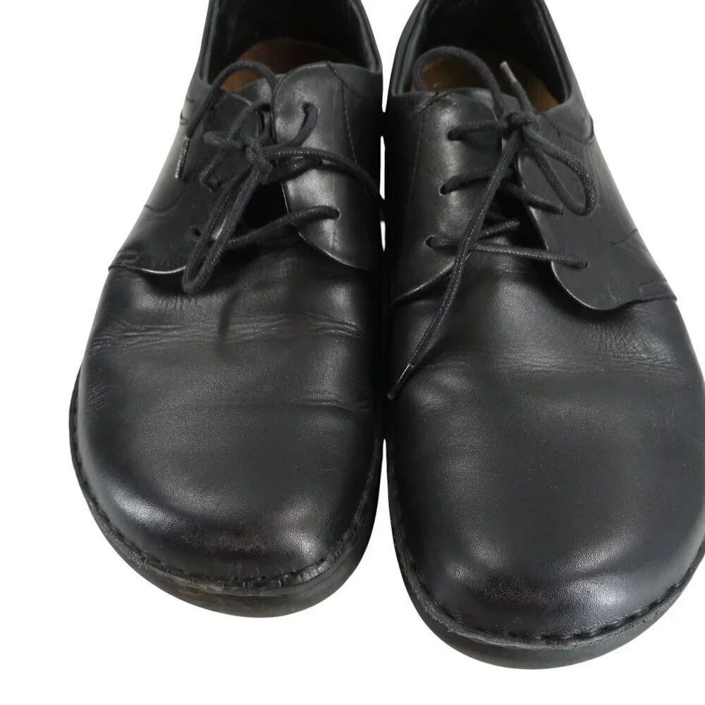 Footprints Birkenstocks Corvallis Black Leather Oxfords Loafers Size 43 10-10.5